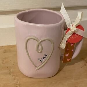 Rae Dunn LOVE Heart Lavender Mug